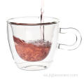 Taza de cristal caliente de la venta 150ml con la manija